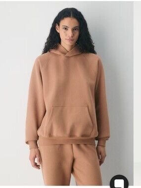 Aritzia Sweatfleece Mega Raglan Hoodie in Chocolate Mousse